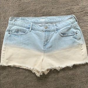 Bleached Ombré Denim Shorts